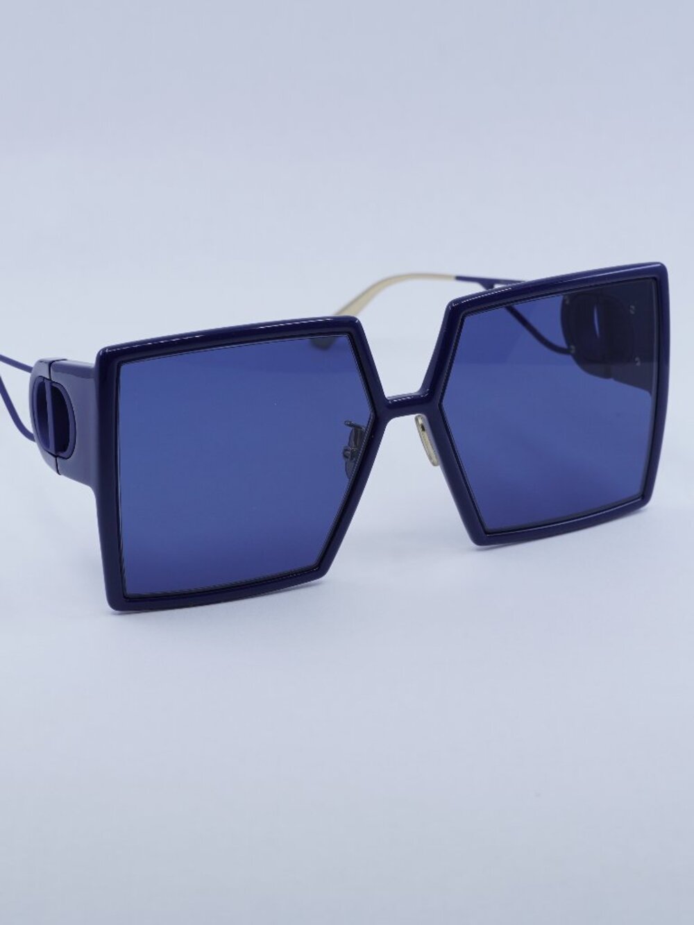 Dior 30MONTAIGNE SU 30B0 Sunglasses - Blue Square Frame, Blue Lenses - Picture 7 of 10
